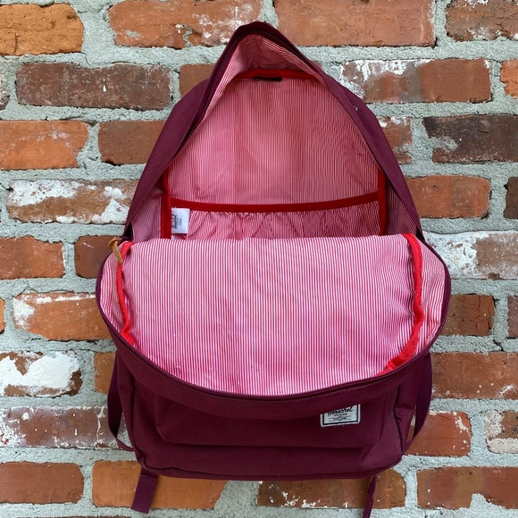 Herschel Supply Co Heritage Backpack Windsor Wine Stripe Laptop Bag main image 5